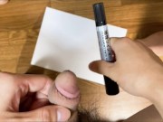 Preview 1 of I tried to write letters with a pen in my penis [playful erotic videos]