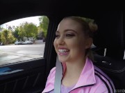 Preview 1 of Jules Jordan - Butthole Beauty Queen Chloe Cherry Gives Some Roadhead And POV Anal