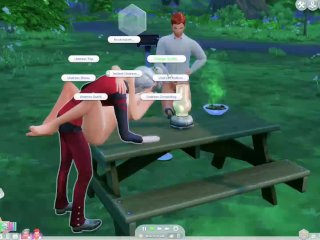 Crumplebottom Lets Play #3 - Pregnant Agnes Fucking Multiple Neighbors in_Public & Private - SIMS_4