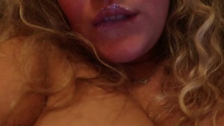 Cute big boobs girl masturbe and SMOKES a cigarette CLOSEUP