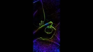 blowjob with trippy filter