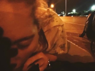 Sucking my Man's Dick on the Side of Interstate 482💋