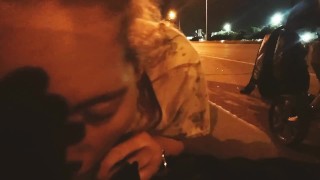 Sucking my man's dick on the side of interstate 482💋