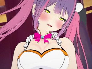 【hololive Tokoyami Towa2】Tokoyami Towa2Just cums with hermaphrodite masturbation