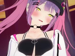 【hololive Tokoyami Towa3】Tokoyami Towa3Just cums with hermaphrodite masturbation