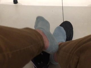 Public toilet - Testing to see if the guy in the stall next to me is keen to play - Manlyfoot