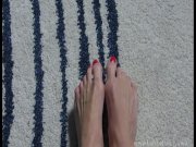 Preview 5 of Really cute mani pedi - Lady Bellatrix flaunts her freshly pedicured feet and long fingernails