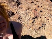 Preview 3 of We get horny hiking - amateur girlfriend gives incredible blowjob on the trail