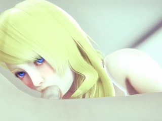 blonde, point of view, namine, cartoon porn
