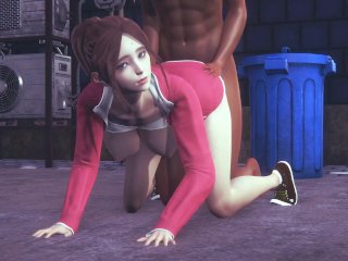 Left 4 dead 2: Zoey has a run-in with asurvivor