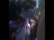 Preview 1 of Overwatch Widowmaker blowjob - (Fpsblyck)