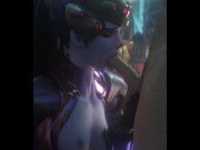 Preview 6 of Overwatch Widowmaker blowjob - (Fpsblyck)