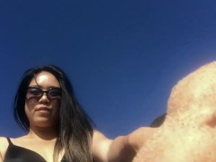 Dominatrix Mara's Sandy Beach Feet