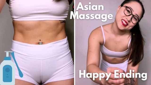 ASMR - Азиатская массажистка дает вам жирный счастливый конец - Кимми Калани