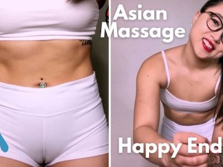 ASMR - Aziatische Masseuse Geeft Je Geöliede Happy ending - Kimmy Kalani