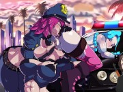 Preview 6 of Vi Jinx and caitlyn having a lesbian public orgy