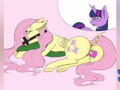 Speed Paint: Fluttershy helps Twilight study - Screenshot 13 of 16 - My Little Pony