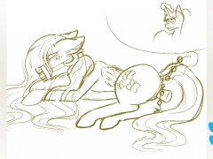 Speed Paint: Fluttershy helps Twilight study - Screenshot 5 of 16 - Twilight Sparkle