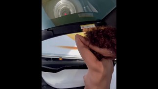 I show my boobs to the truck driver