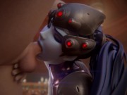 Preview 2 of Overwatch Widowmaker face fuck - (Fpsblyck)