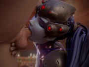 Preview 6 of Overwatch Widowmaker face fuck - (Fpsblyck)