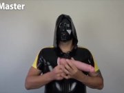 Preview 4 of ELM Games Throat Training Rubber Master instructs you to use a big dildo in your throat PREVIEW