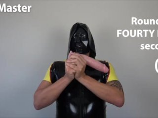 ELM Games Throat Training Rubber Master Vous Apprend à Utiliser un Gros Gode Dans Votre Gorge APERÇU