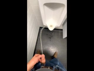piss on the floor, risky, male squirting, kink