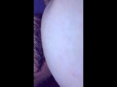 Breastfeeding herself!