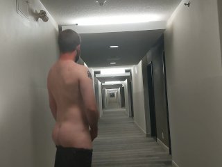 hotel, big dick, masturbation, public