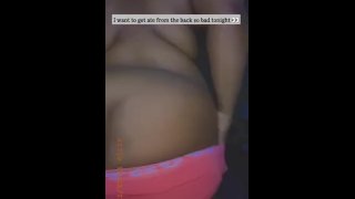 Thick culo Ebony twerking en Snapchat filtrado 