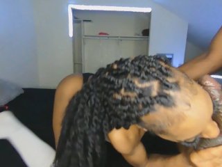 FUCKING MY EBONYSTEP-SISTER HARD (TIT BOUNCE)