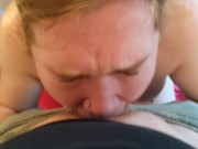 Preview 4 of Cock Thirsty Ginger Slut Gets Throat Used