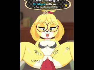 Island Secretary - Secret Cheating Dialog Ver. Isabelle Hentai