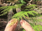 Preview 4 of In the deep bush land where no one goes is a man playing with his extra long toes - MANLYFOOT