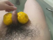 Preview 3 of A Japanese boy playing with a penis in the traditional Japanese "Yuzu bath"