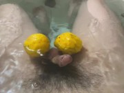 Preview 4 of A Japanese boy playing with a penis in the traditional Japanese "Yuzu bath"