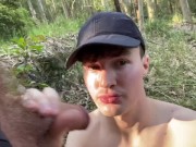 Preview 2 of Blowjob in the woods