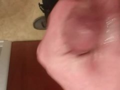 Oiled solo masterbation