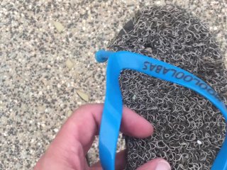 Flip flops broke and I have a date lucky my fairy godmother gave my a pair of glass slippers