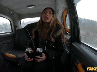 Fake Taxi Cheeky Asian passenger gets out and takes a piss in the middle of the road screenshot number 0