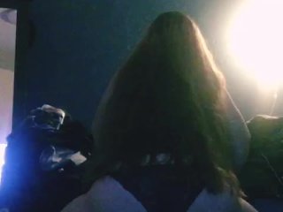 long hair, exclusive, very long hair, playing with pussy