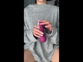 Teen in Panties wants to Cum before someone would Knocks on the Door and Notice her "homework"
