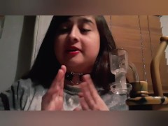 Video Dab Sesh with Arab BBW Flashing her Titties + Coughing Fetish 