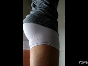 Preview 3 of Femboy Trap Bubble Butt Fetish In Spandex and Panties Bulge
