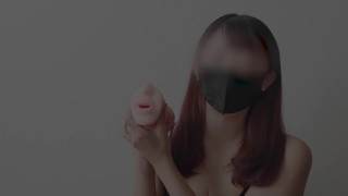 [POV] The high-class deli lady is a female student! Secret sperm creampie SEX with perforated rubber