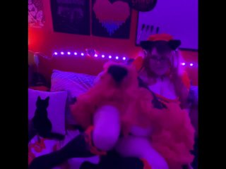 cat maid, halloween, cute girl, big boobs