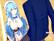 Preview 6 of [Hentai Game Koikatsu! ]Have sex with Big tits Vtuber Yukihana Lamy.3DCG Erotic Anime Video.