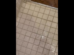 Pissing on the floor of my dorm bathroom