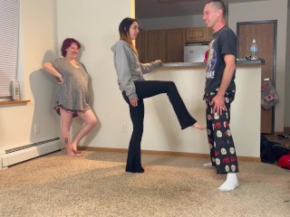 TSM - Alice, Dylan, and Rhea take Turns Kicking me in the Balls